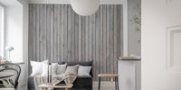 Industrial striped wood wall art
