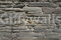 Minimalist space showcasing the Grey Stone Layers wall mural., GD6069
