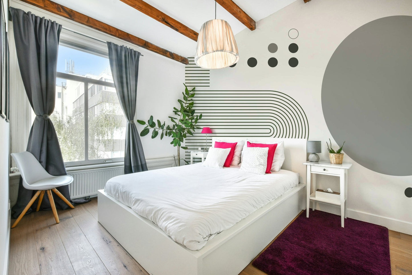 Stylish retro wallpaper for walls

