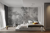 Tropical rainforest wallpaper with leopards
 C522
