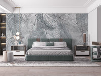 Artistic charcoal leaf wallpaper for walls
A232