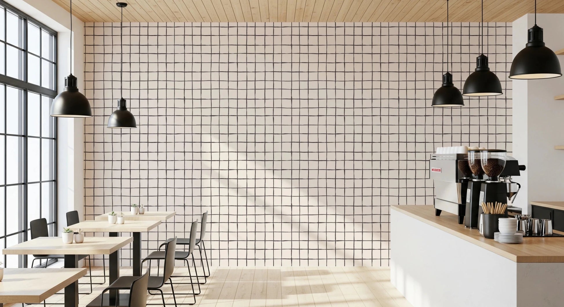 Grid Sketch Wallpaper⁠