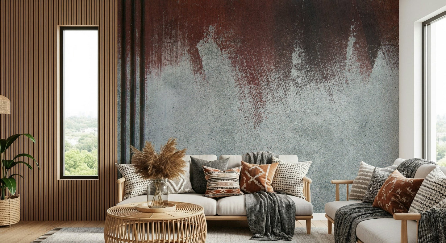 Detail of the subtle texture and smooth fade in the Gritty Fade wall mural.