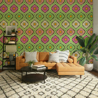 Hippie chic wallpaper pattern
