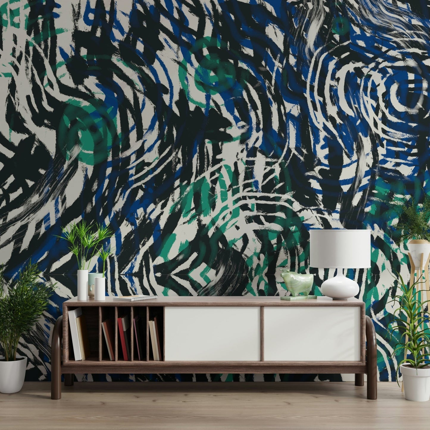 Groovy Brushstrokes Wall Mural -2630471