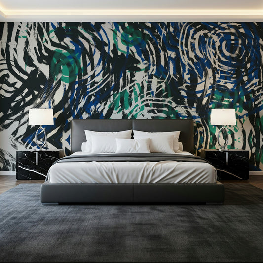 Groovy Brushstrokes Wall Mural -2630471