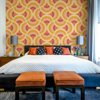 Retro abstract circle design
