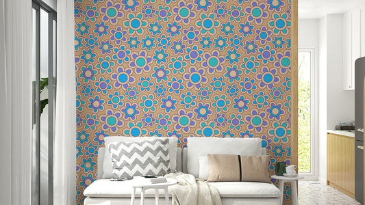 The background of the design is a beige or neutral color.

