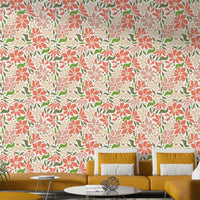 Cheerful and energetic mural wallpaper design

