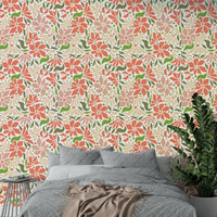 Retro floral wallpaper for walls

