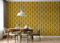 Groovy Golden Waves Wallpaper⁠