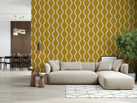 Groovy Golden Waves Wallpaper⁠