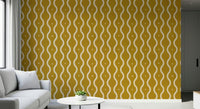 Groovy Golden Waves Wallpaper⁠