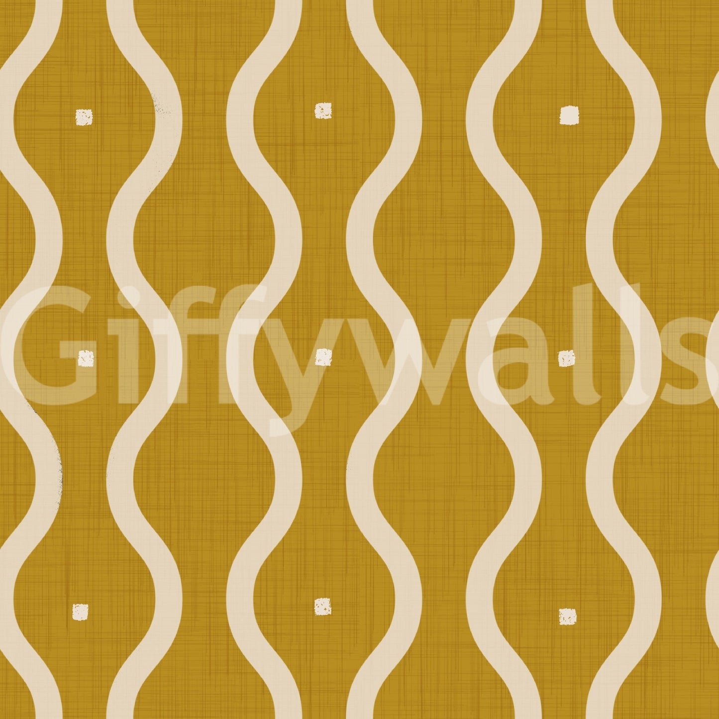 Groovy Golden Waves Wallpaper⁠