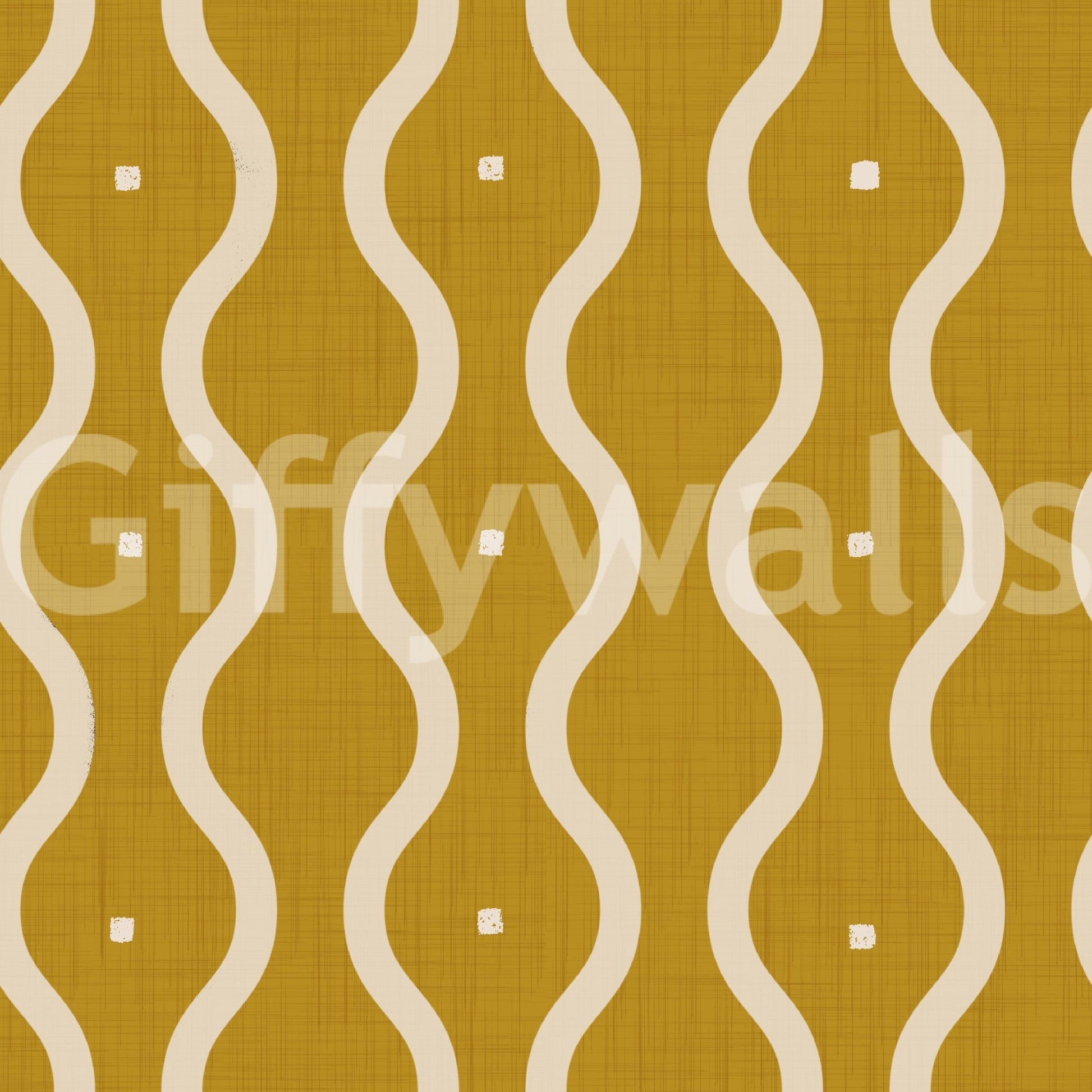 Groovy Golden Waves Wallpaper⁠