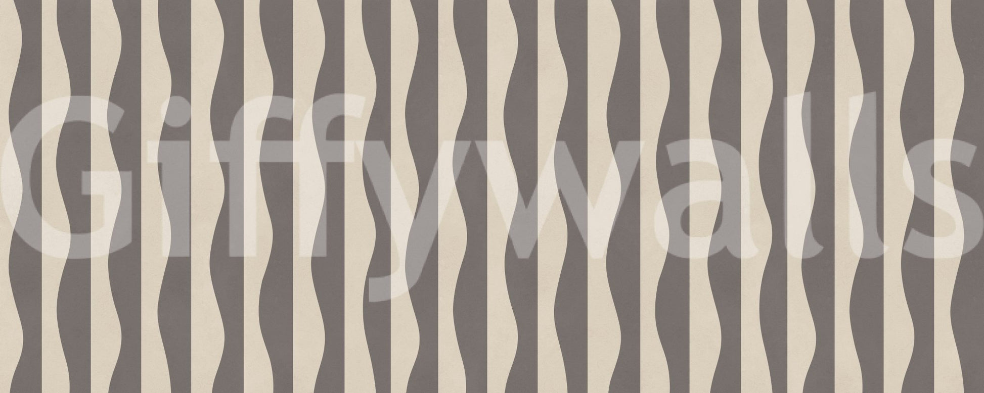 Wallpaper mural Groovy Stripes timeless vertical wave motif.