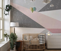 Grunge Triangle Scandinavian Wallpaper Murals - Giffywalls abstract-04