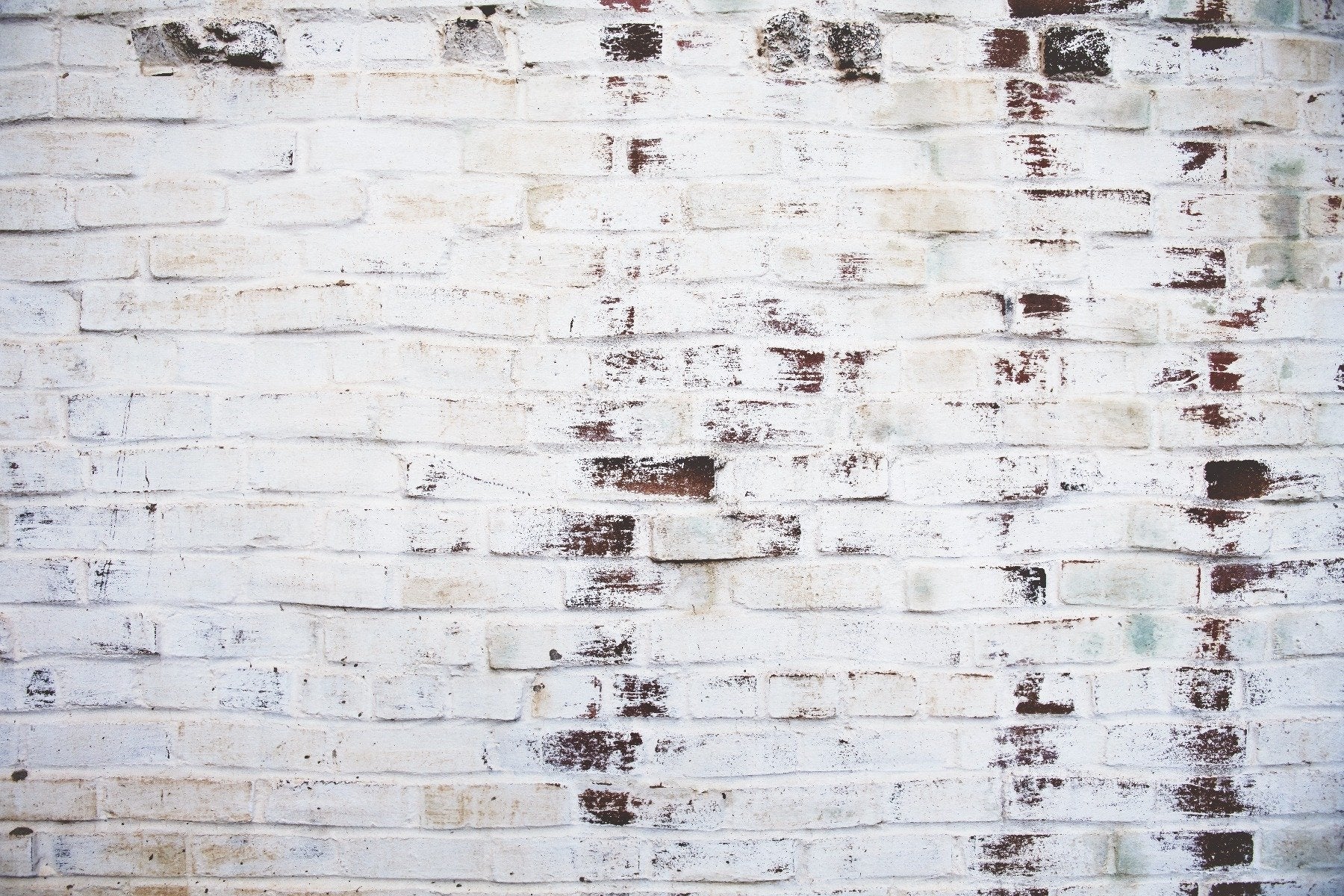 Industrial Grungy White Wash Brick Wall Murals
