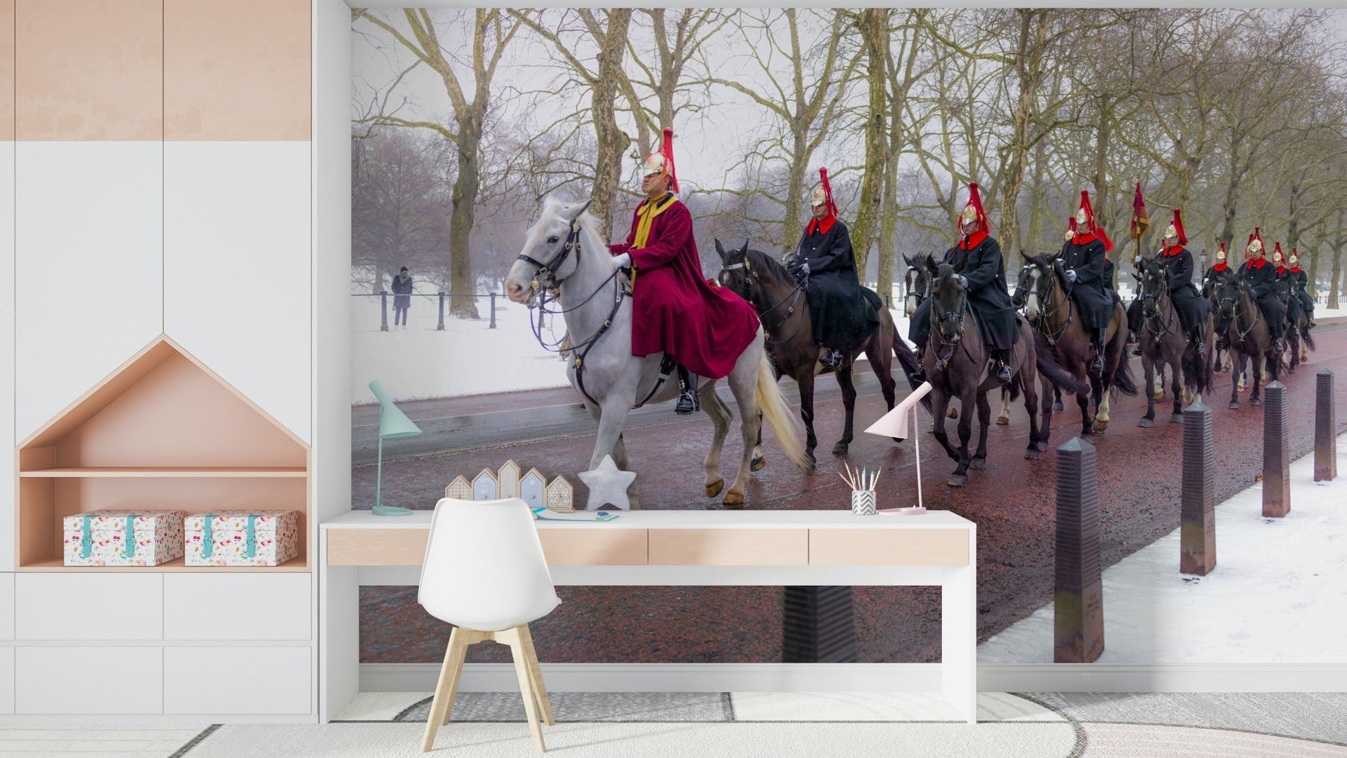 A detail shot of the classic design of the guards.

