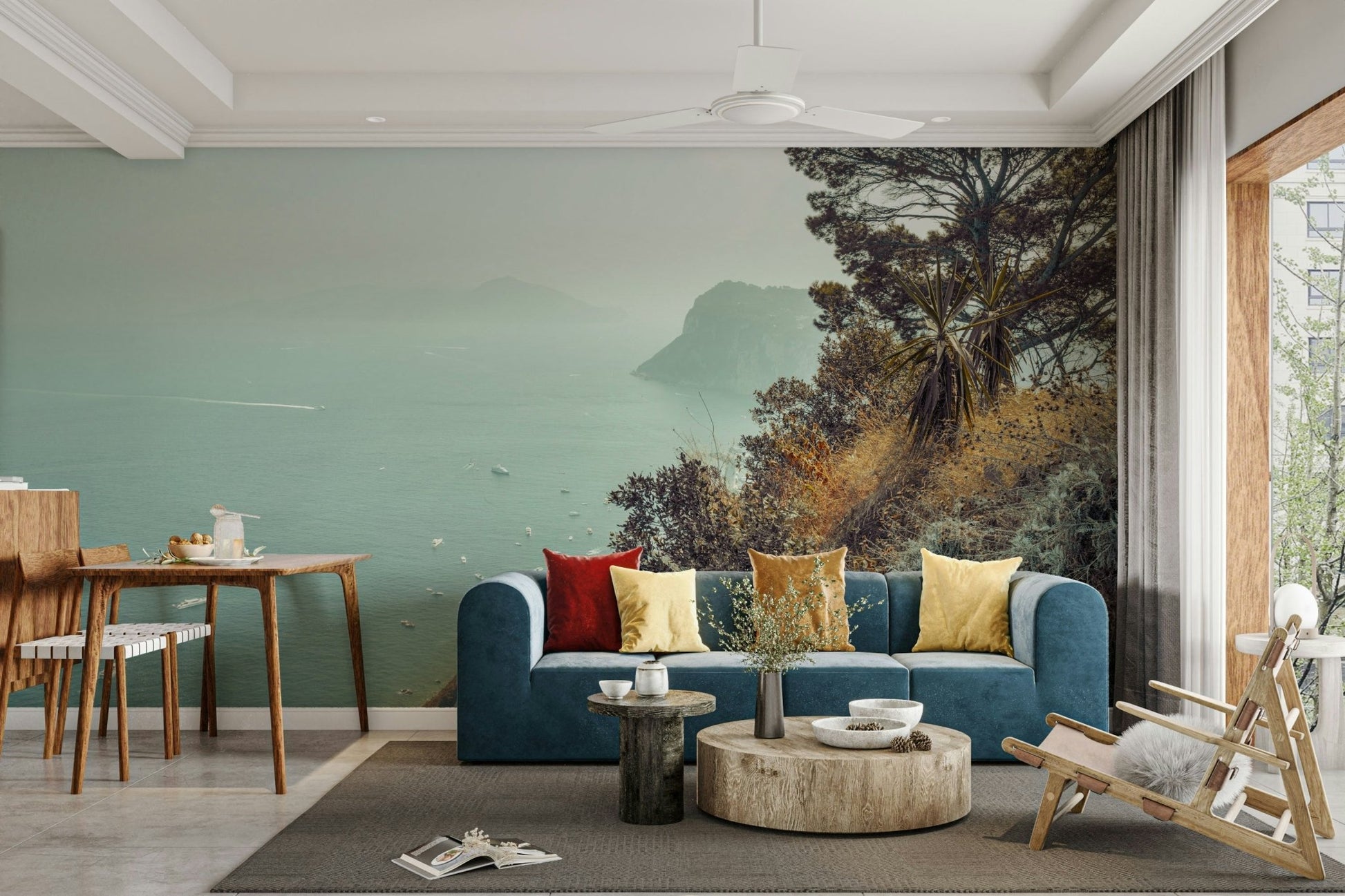 Scenic Italian Riviera view.

