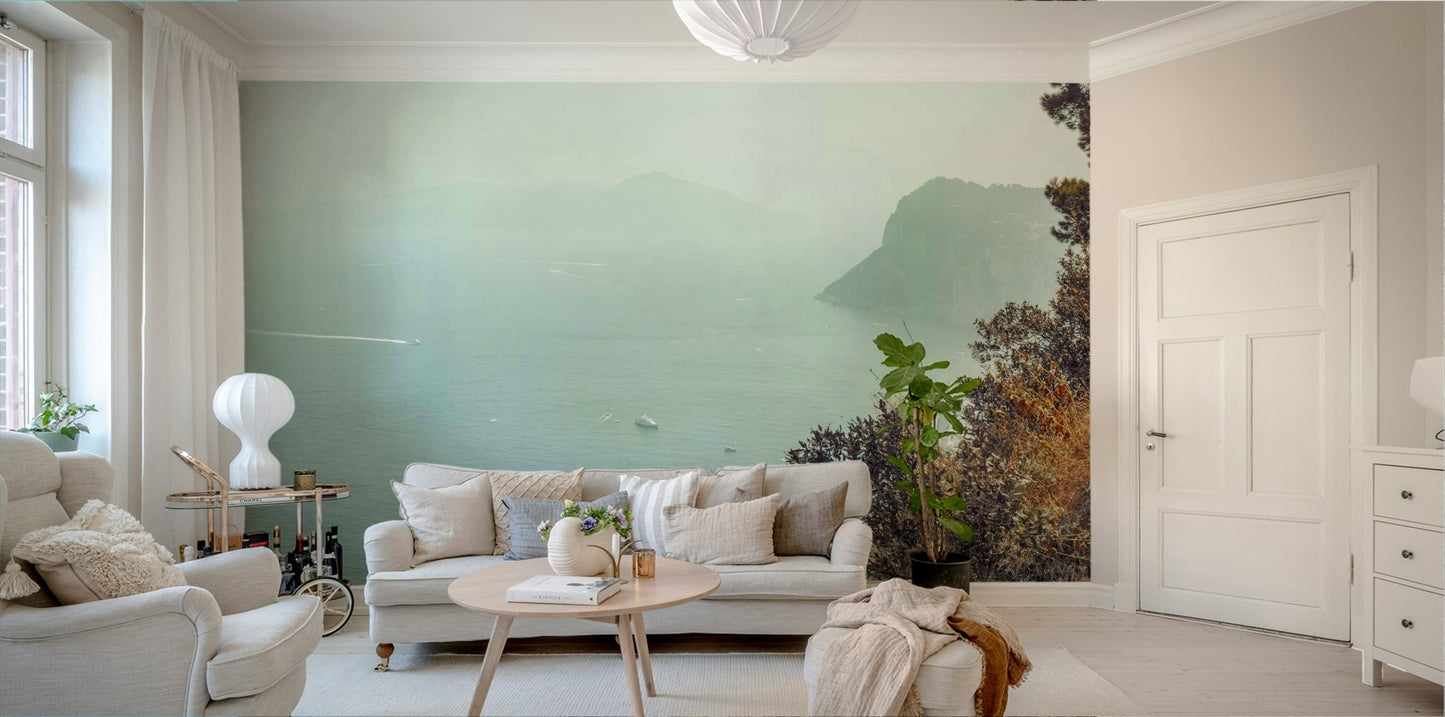 Tranquil seaside landscape.

