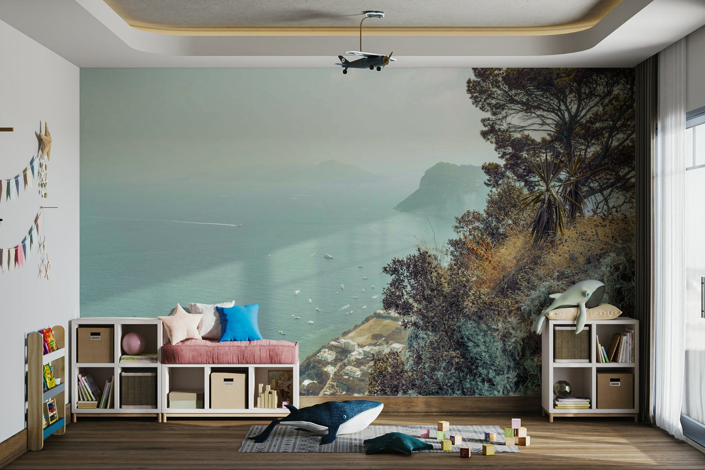 Mediterranean landscape wallpaper.

