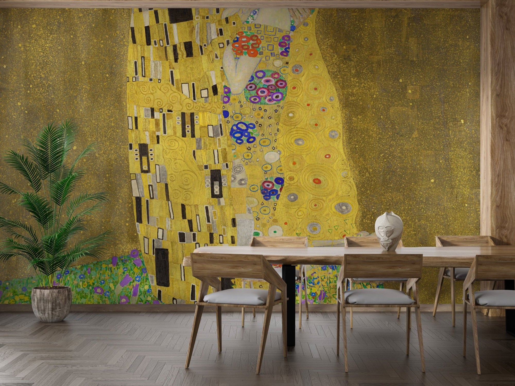 Gustav Klimt-inspired Kiss mural B364
