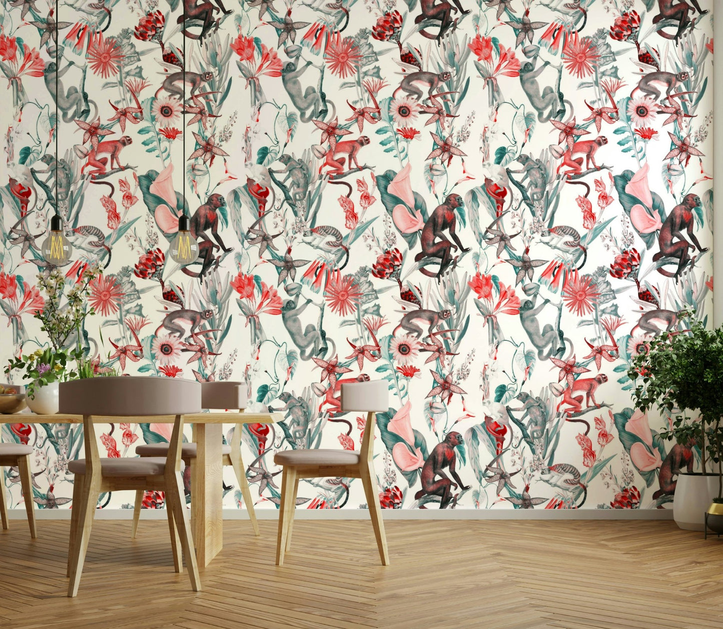 Hakuna Wallpaper creating a breezy, tropical vibe

