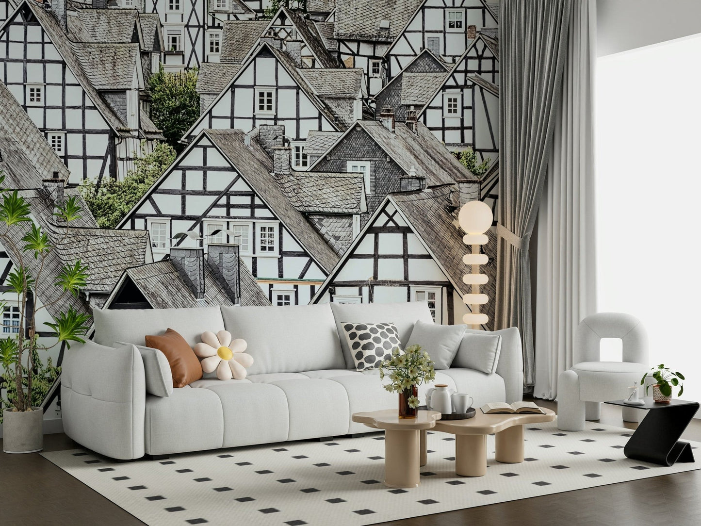 Half-Timbered Haven Wall Mural