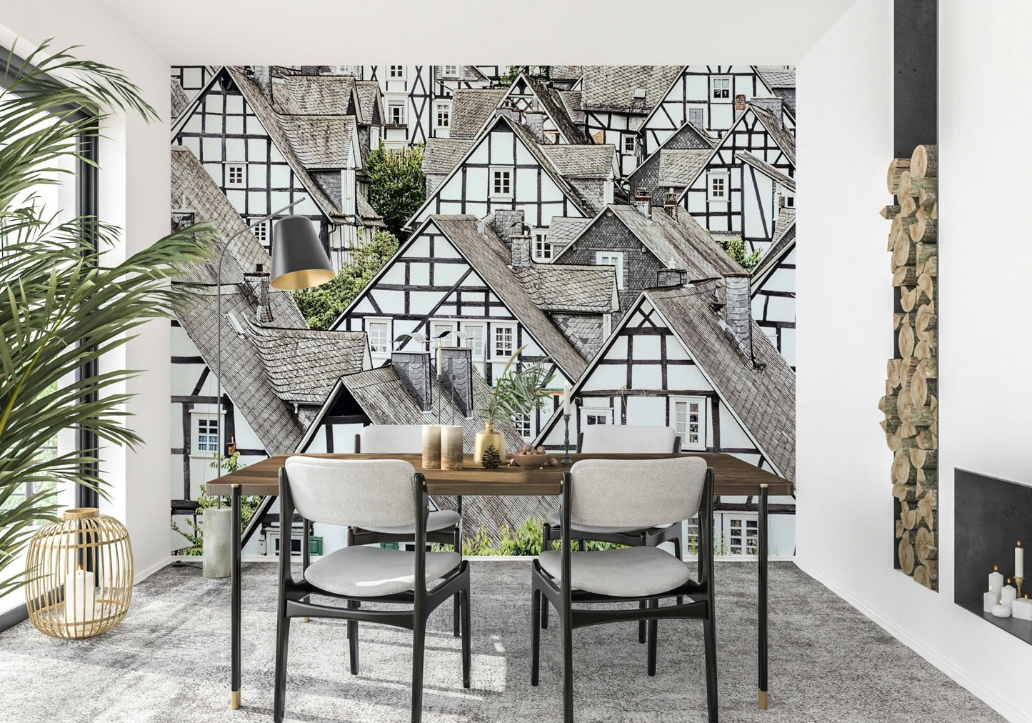 Half-Timbered Haven Wall Mural