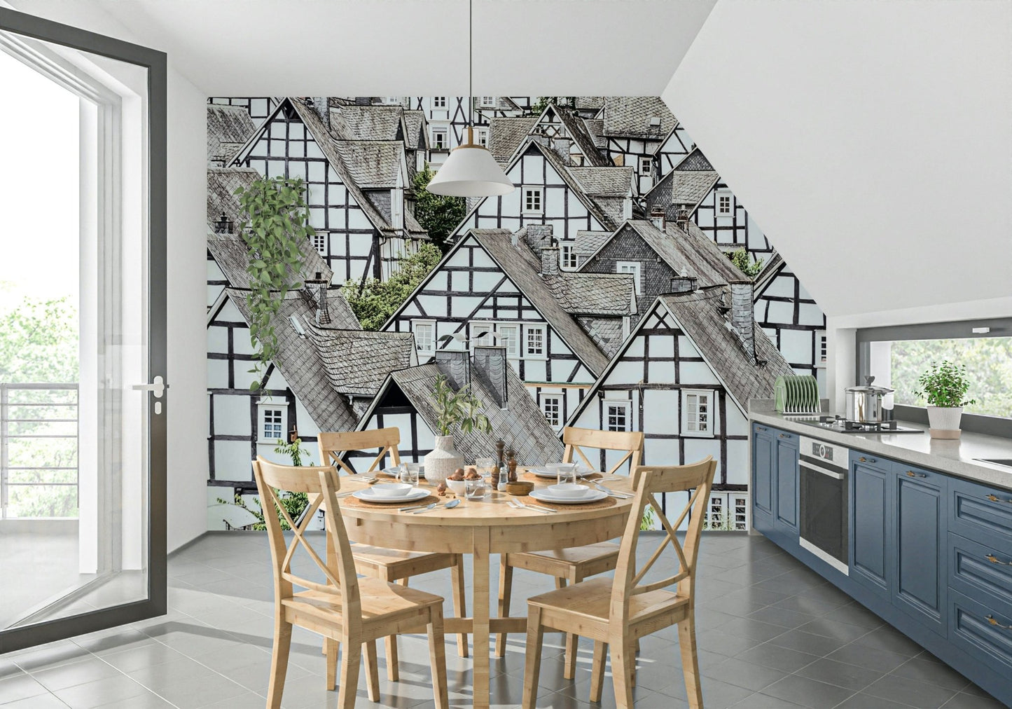 Half-Timbered Haven Wall Mural