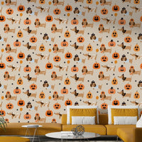 Halloween Doggies haunted wallpaper for walls
