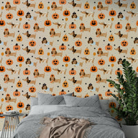 Halloween Doggies eerie wallpaper for walls
