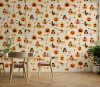 Halloween Doggies ghost wall mural