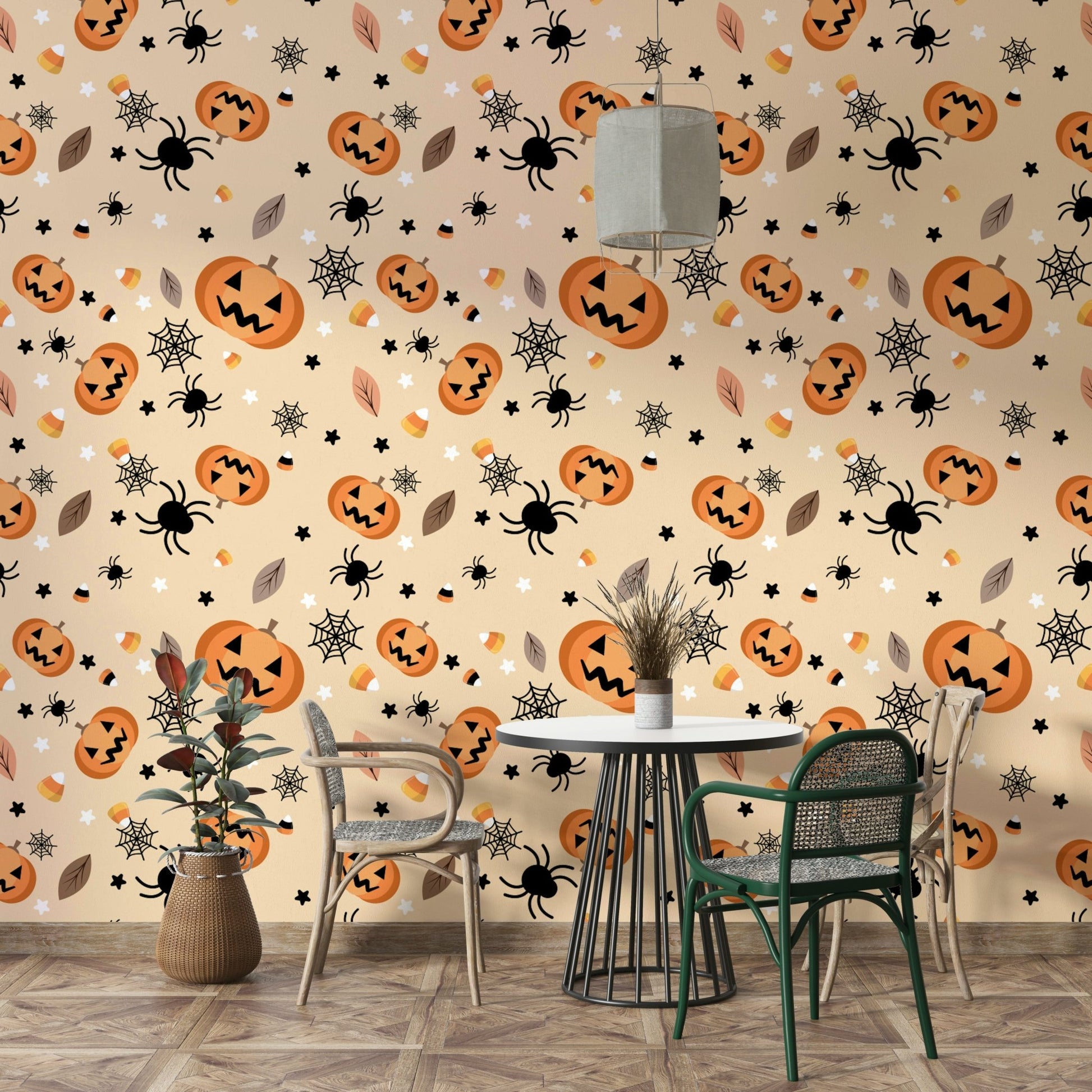 Halloween Fun moon mural wallpaper

