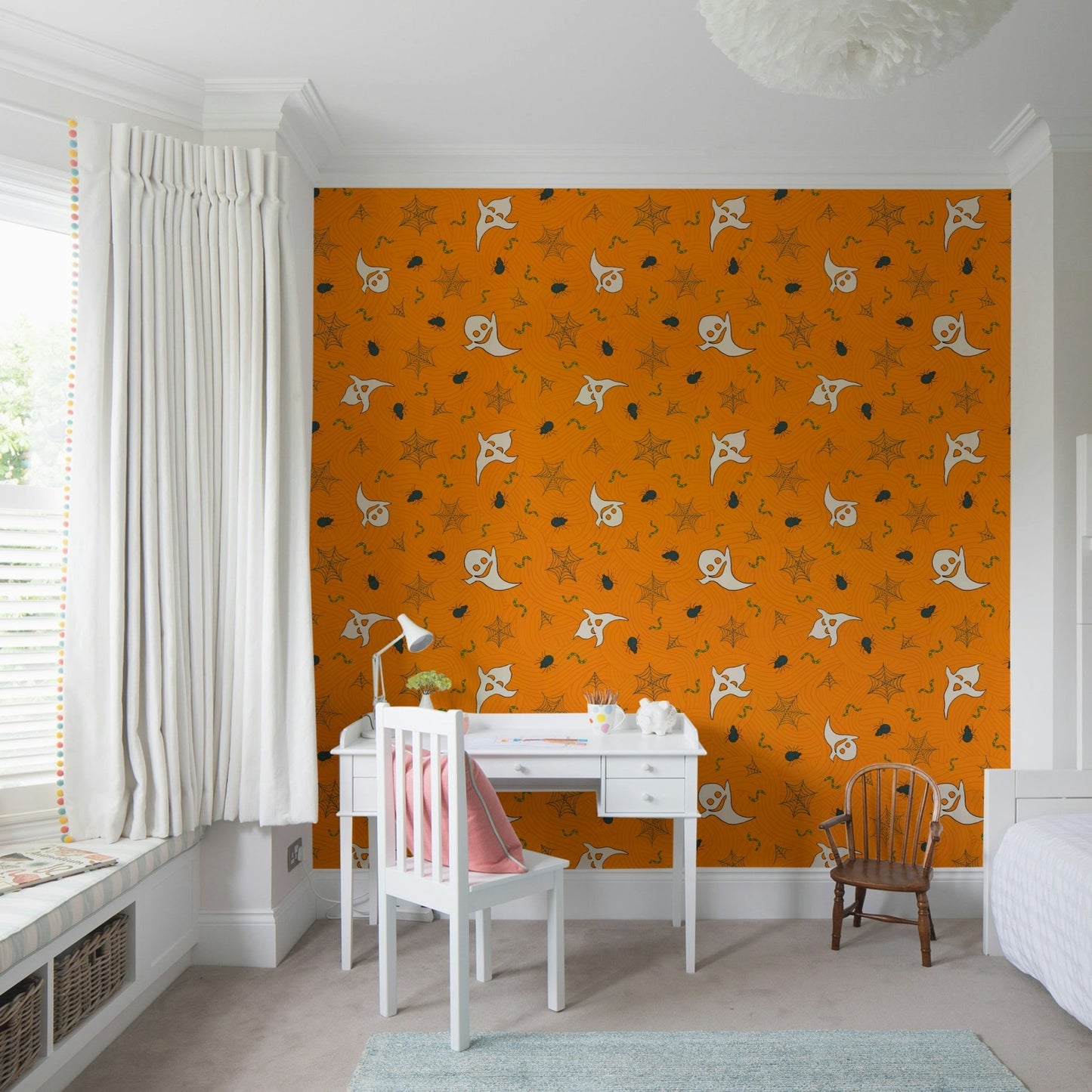 Halloween Haunt Party night sky mural wallpaper



