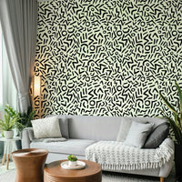 High-quality image of the hand drawn abstract tribal wallpaper

