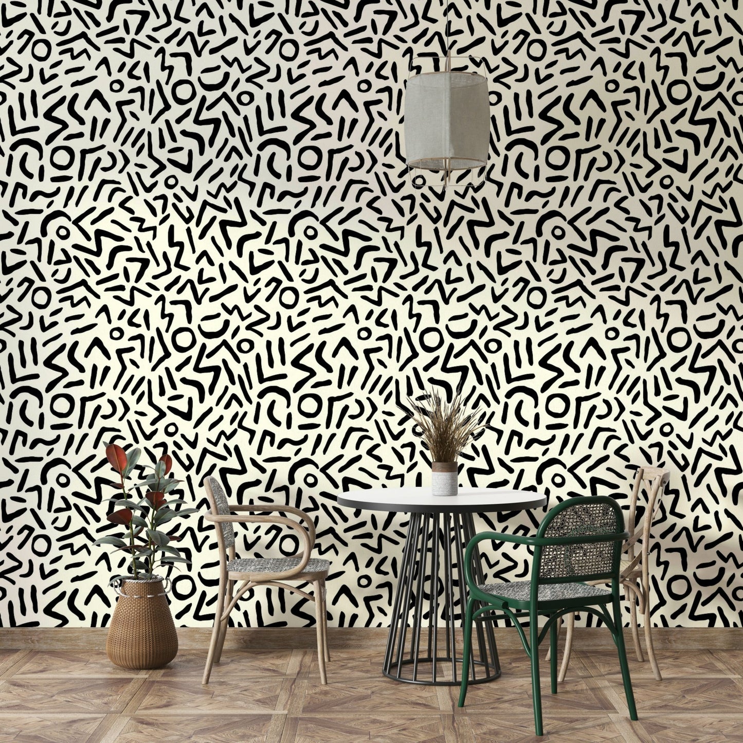 Wallpaper for walls with a powerful, artistic feel

