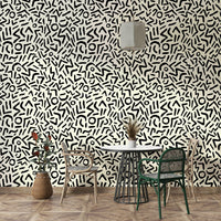 Wallpaper for walls with a powerful, artistic feel


