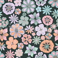Unique floral wallpaper with a creative twist.

