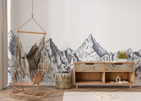 Mountain scene wallpaper mural mountain-06
