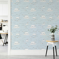 Wallpaper for walls with a happy, hand-drawn feel


