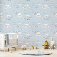 High-quality image of the hand-drawn polar bears wallpaper

