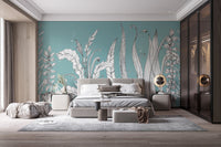 Hand drawn floral wallpaper murals - Giffywalls A814
