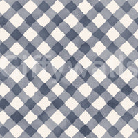 Vintage-inspired gingham mural wallpaper
