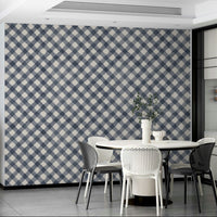 Casual check wallpaper for relaxed interiors
