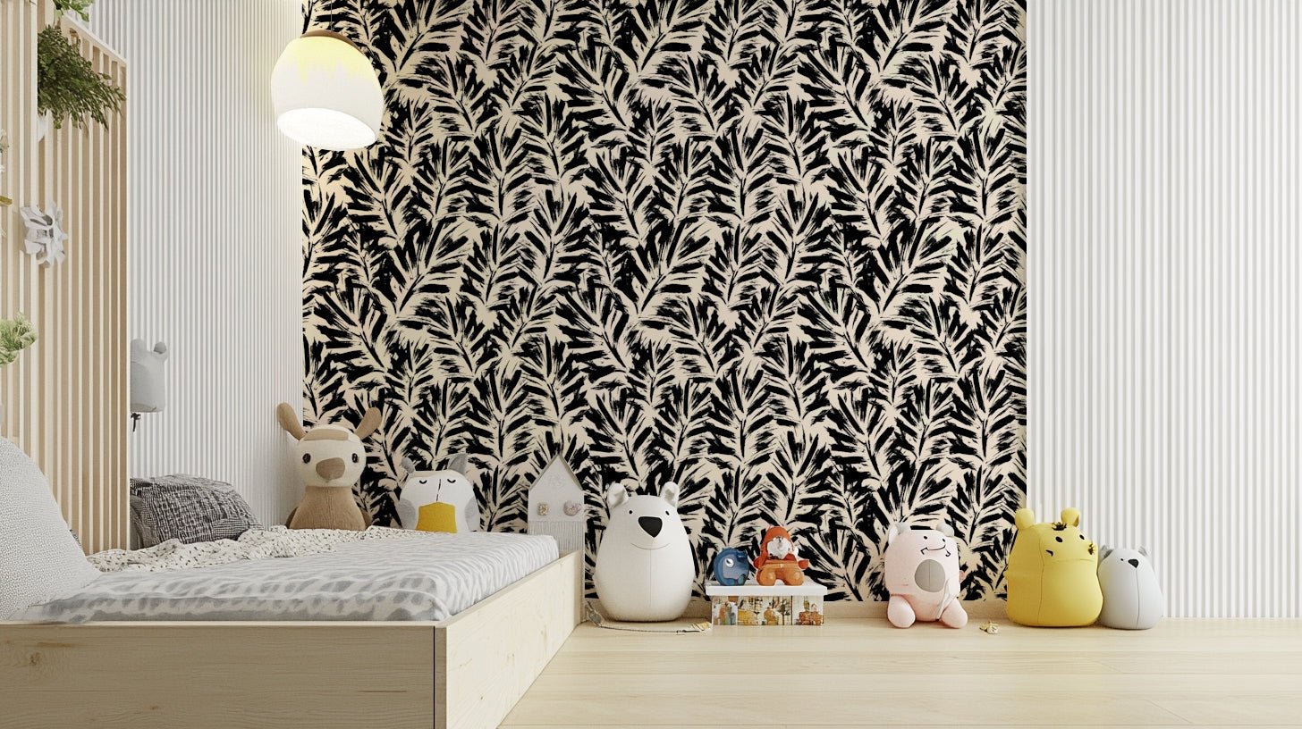 An interior with a peaceful and open accent wall

