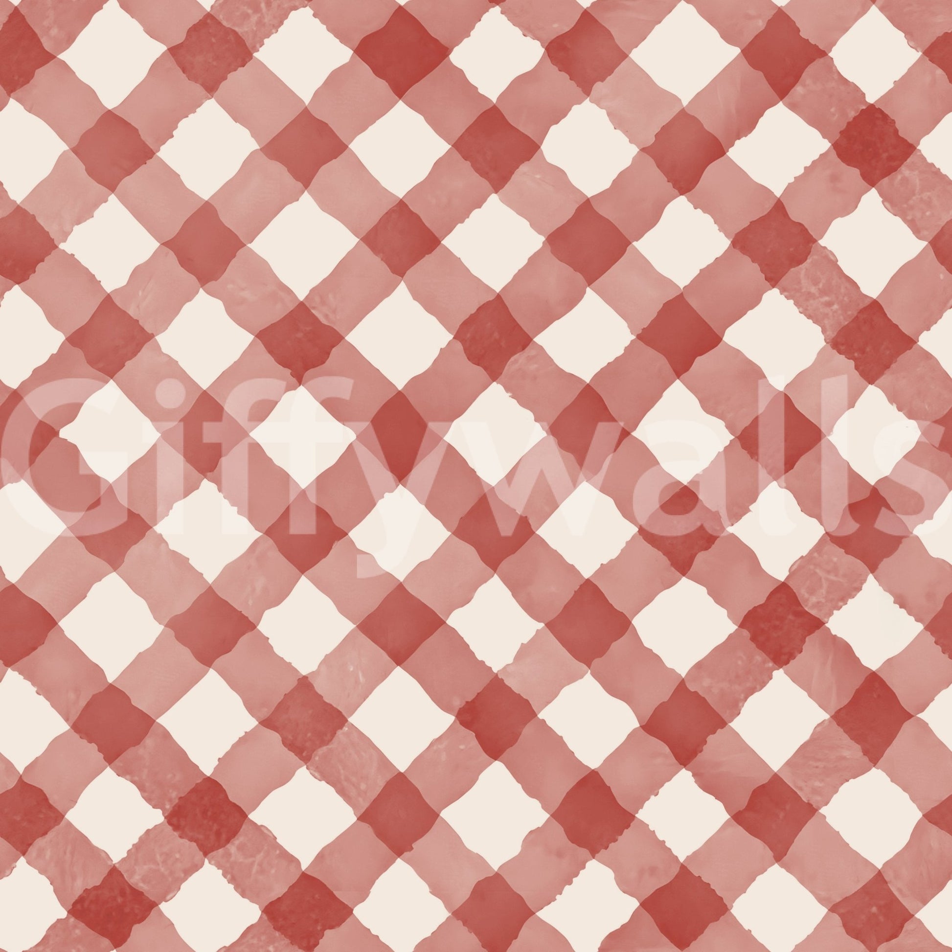 Traditional gingham pattern with artistic twist

