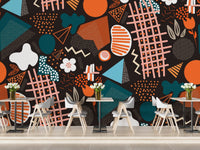 Handcrafted Abstract Art Wallpaper Wall Mural - Giffywalls A180
