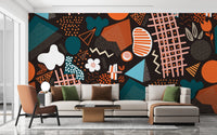 Handcrafted Abstract Art Wallpaper Wall Mural - Giffywalls A180